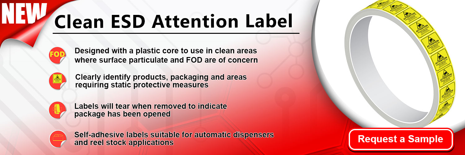 SCS - 770794 - Clean ESD Attention Label