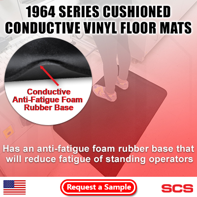 SCS - Cushioned Conductive Vinyl Floor Mat